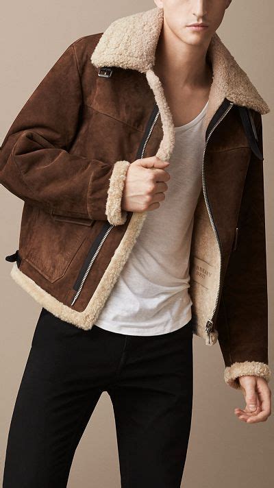 burberry giacca aviatore uomo 2013|Giacca da aviatore in shearling (Otter) .